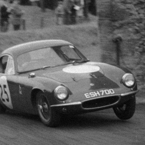 Rallye Bo'Ness 1959 sur la Lotus Elite de Ian Scott Watson sous les couleurs des Borders Reivers
